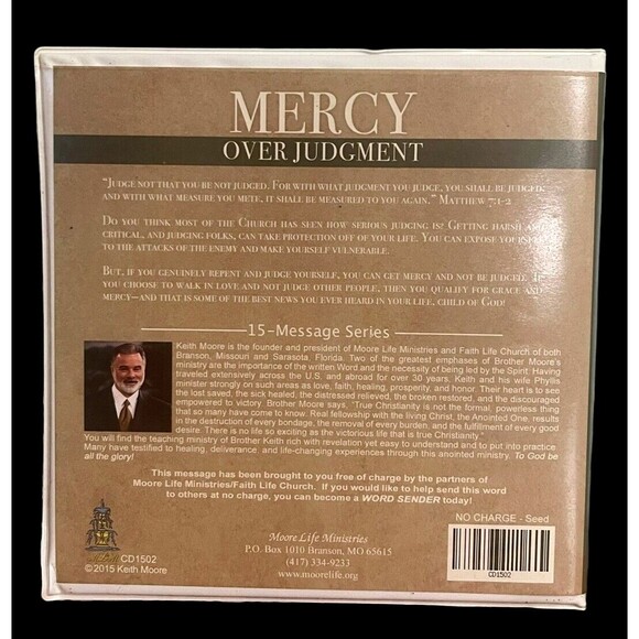 Keith Moore Mercy Over Judgment 15 CD Box Set Messages Religious Christian Bible - Picture 3 of 8